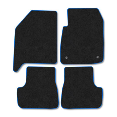 Car Mat Co Citroen C3 (2025+) (Mhev) Car Mats Tailored Fit Blue Trim Accessory Carpet Car Accessories Floor Mats Anti-Slip Front Rear Set from B&Q