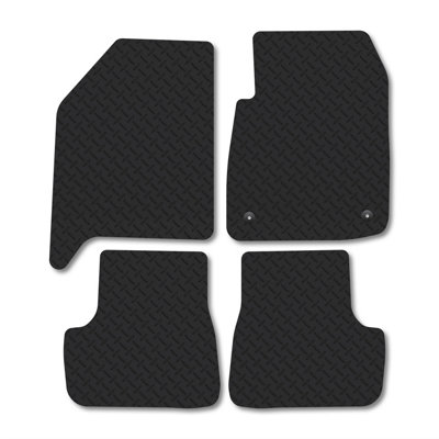 Car Mat Co Citroen C3 (2025+) (Mhev) Rubber Car Mats Tailored Waterproof Car Accessories Durable Front Rear Set Non-Slip from B&Q