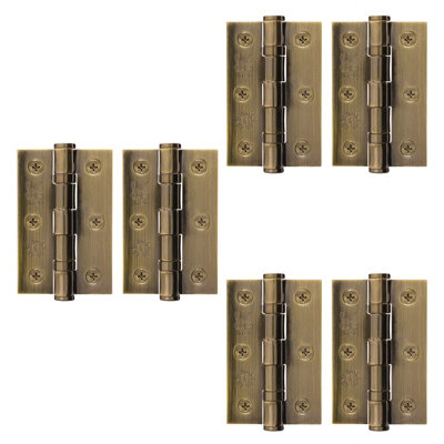 Afit Florentine Bronze Door Hinges3 Inch / 76mm  Internal Fire Door Hinges3 Pairs