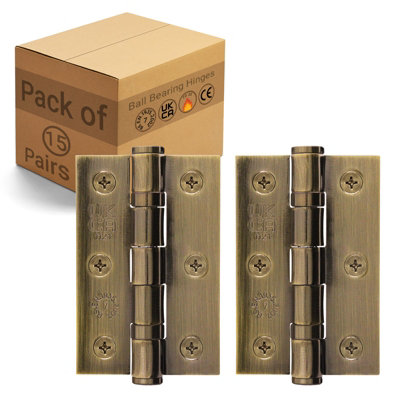 Afit Florentine Bronze Door Hinges3 Inch / 76mm  Internal Fire Door Hinges15 Pairs