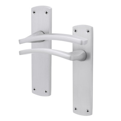 Afit Satin Fire Door HandleSatin Chrome Internal Lever On Rose Fire Rated Door HandleEbley 1 Pair