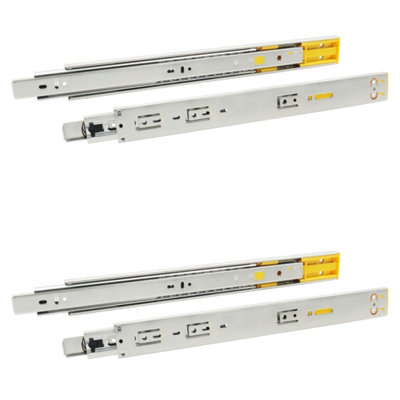 Afit Drawer Runner Push To Open Ball Bearing 45X300mm Drawer Slides 35Kg Load Capacity 2 Pairs from B&Q