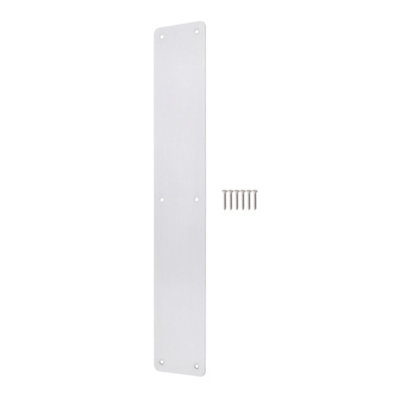 Afit Satin Door Push Plate425 X 75mm With Radius Corners Polished Stainless Steel from B&Q