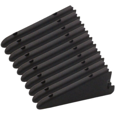 Afit Black Twin Slot Bracket470mmBlackPack Of 10 from B&Q