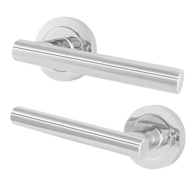 Afit Polished Chrome Door HandlesFire Rated Fd30/601 Pair Of Internal Lever HandlesOlvera from B&Q