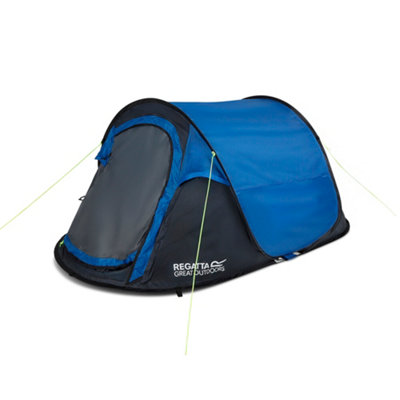 B&Q -  Malawi V2 2 Person Pop Up Tent Blue