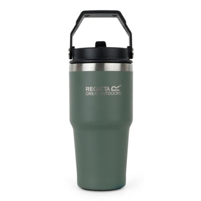 Regatta (Os, Sage Green) Thermulate Insulated 0.6L Carry Handle Water Bottle Flip Straw Tumbler - Image 9
