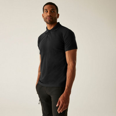 B&Q -  Pro 50/50 Pique Polo Black