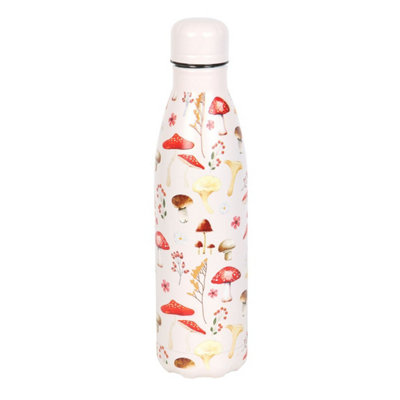 Something Different Mushroom Metal All-Over Print Water Bottle - Cream - Image 3