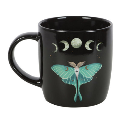  - Something Different Luna Moth Mug Black/green (One Size)