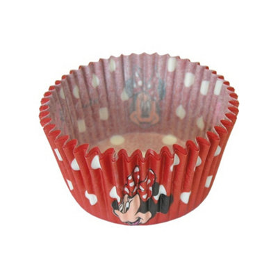Disney Red Minnie Mouse Muffin And Cupcake Cases (Pack Of 24) (One ) Size 24