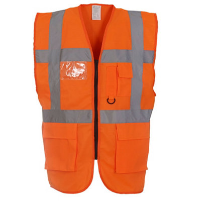 Yoko Unisex Adult Executive Hi-Vis Waistcoat from B&Q