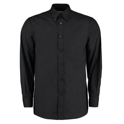 B&Q Kustom Kit Mens Workforce Long-Sleeved Shirt Black (M)