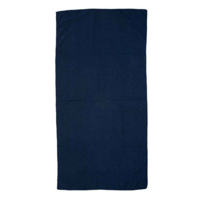 Towel City Microfibre Guest Towel Navy (One Size) from B&Q