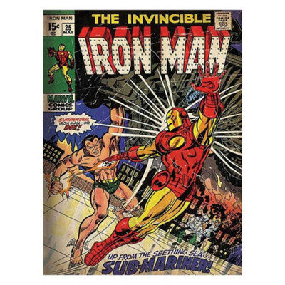  - Iron Man Sub-Mariner Canvas Print Multicoloured (80Cm X 60Cm)