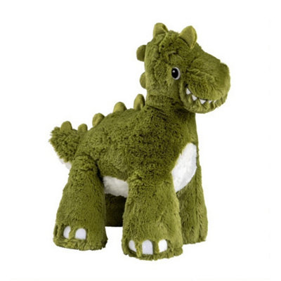 B&Q House Of Paws Big Paws Dinosaur Plush Dog Toy (One Size) Green/White