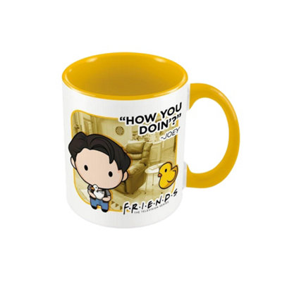 Friends How You Doin Chibi Joey Mug White/yellow (One Size) from B&Q
