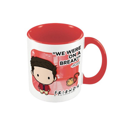 Friends We Were On A Break Chibi Ross Mug White/red (One Size) from B&Q
