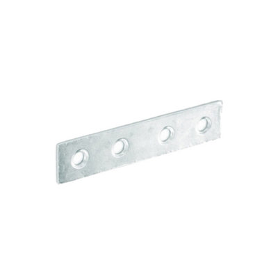 Securpak Zinc Plated Mending Plate (Pack Of 5) Silver (75mm) from B&Q