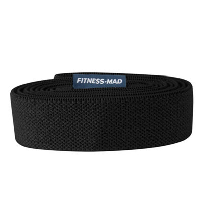  - Fitness Mad Fabric Loop Resistance Band Black (Strong)