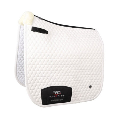 Hy Pro Reaction Horse Dressage Saddlepad White (Pony/cob) from B&Q