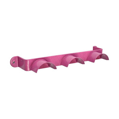Stubbs Shelfie Bridle Rack Pink (One Size) from B&Q