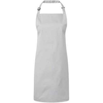  - Premier Unisex Adult Colours Full Apron Silver (One Size)