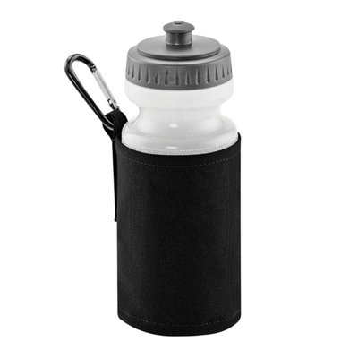 Quadra Water Bottle And Holder Black (One Size)