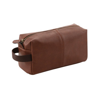  - Quadra Nuhide Wash Bag Tan (One Size)