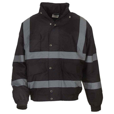 Yoko Unisex Adult Clic Hi-Vis Bomber Jacket from B&Q
