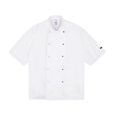  - Dennys Unisex Adult Press Stud Long-Sleeved Chef Jacket