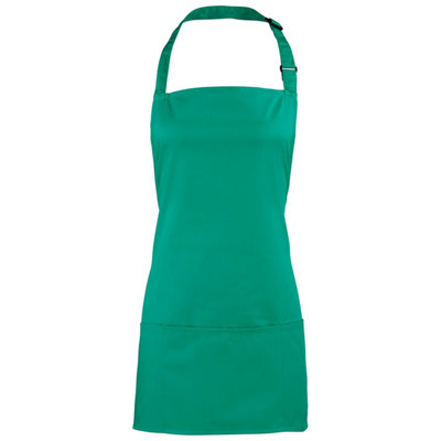 Premier (One Size, Emerald) Colours 2 In 1 Full Apron - Image 5