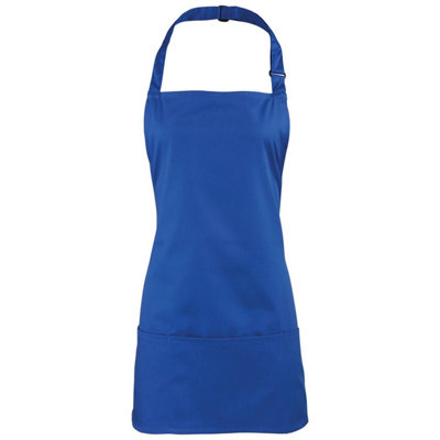  - Premier Colours 2 In 1 Full Apron Royal Blue (One Size)