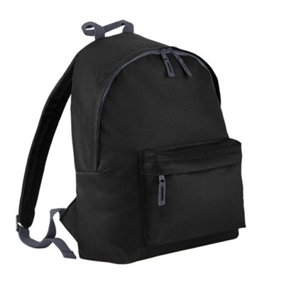 Bagbase Childrens/Kids Fashion School Backpack - Black - Image 4