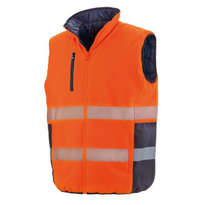 Safe-Guard By Result Unisex Adult Soft Touch Reversible Safety Gilet
