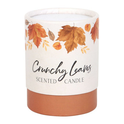 B&Q Something Different Autumn Crunchy Leaves Scented Candle (One Size) Orange
