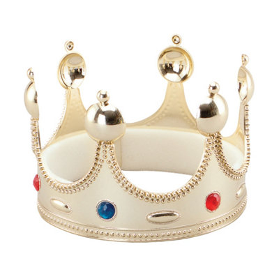Bristol Novelty Kings Superior Tiara Gold (One Size) from B&Q