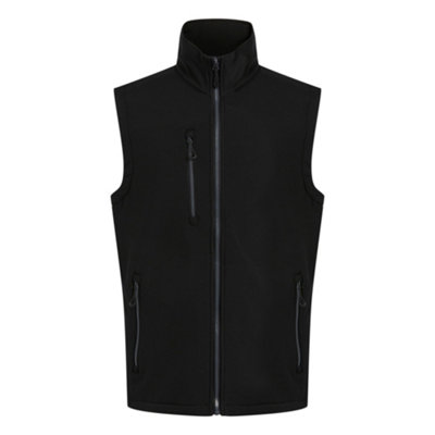 Regatta Men's Black/Grey Professional Softshell 2 Layer Body Warmer - /Seal - S - /Seal - 100% Recycled Polyester - Image 3