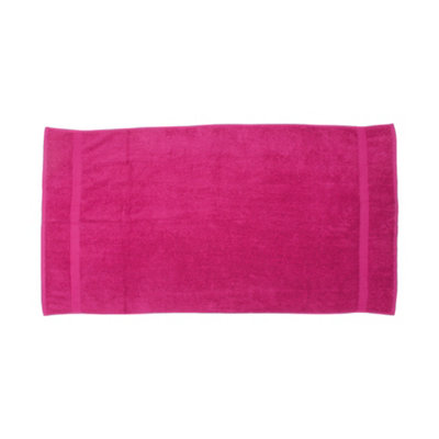 B&Q Fuchsia Towel City Luxury Bath Towel (One ) 130Cm