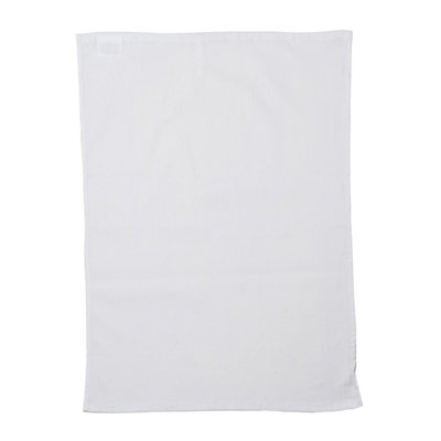  - Towel City Plain Tea Towel White (One Size)