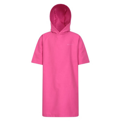 B&Q Pink Mountain Warehouse Childrens/Kids Lagoon Microfibre Hooded Towel (S)