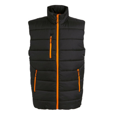  - Regatta Professional Mens Thermal Body Warmer Black/orange Pop (Xxl)