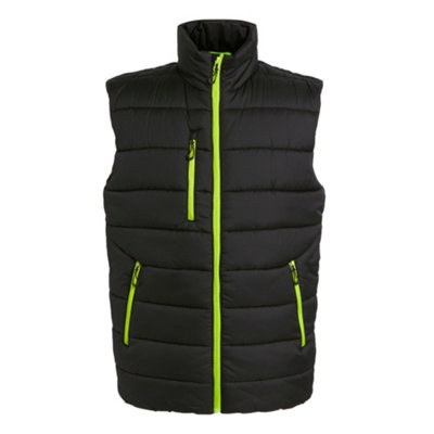  - Regatta Professional Mens Thermal Body Warmer Black/lime Green (S)