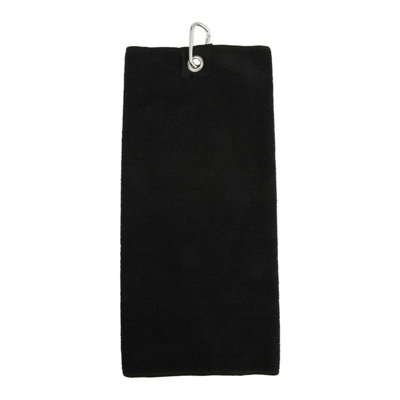 Towel City Microfibre Golf Towel Black (One Size) from B&Q