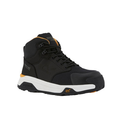  - Regatta Professional Mens Nubuck Safety Boots Black/white (3 Uk)