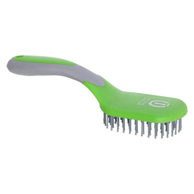 Imperial Riding Irh Boomerang Horse Mane And Tail Brush Neon Green (One Size)
