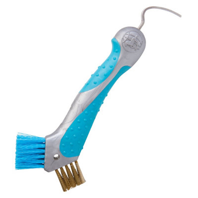 Imperial Riding Irh Horse Hoof Pick & Brush Turquoise (One Size) from B&Q