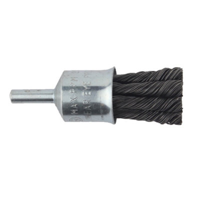  - Abracs Twist Knot End Brush Silver (22mm)