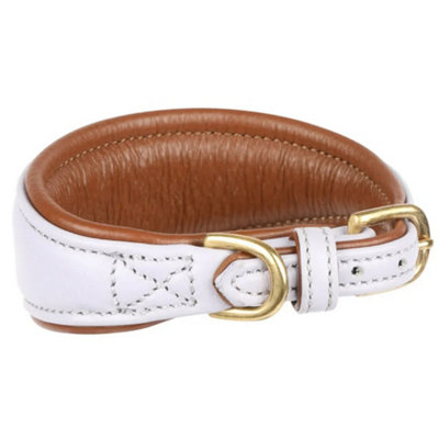 Digby & Fox Leather Padded Greyhound Dog Collar Lilac (SNeckline: 25Cm-28Cm) from B&Q