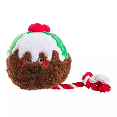 House Of Paws Christmas Pudding Latex Dog Chew Toy Multicoloured (One Size) from B&Q